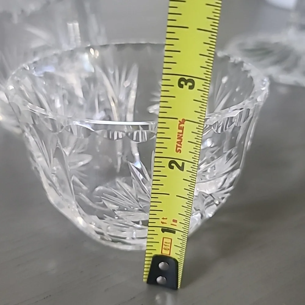 Stunning Set Of Vintage Pinwheel Elegant Crystal Glassware Set